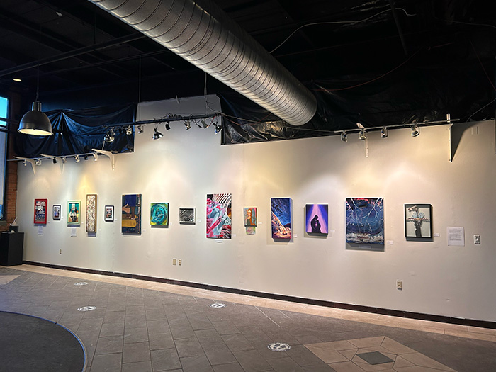 Walls with art on them at Chrysalis Annex Gallery